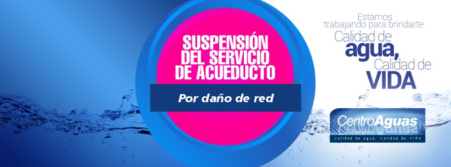 Diseño de suspensión del servicio de acueducto 