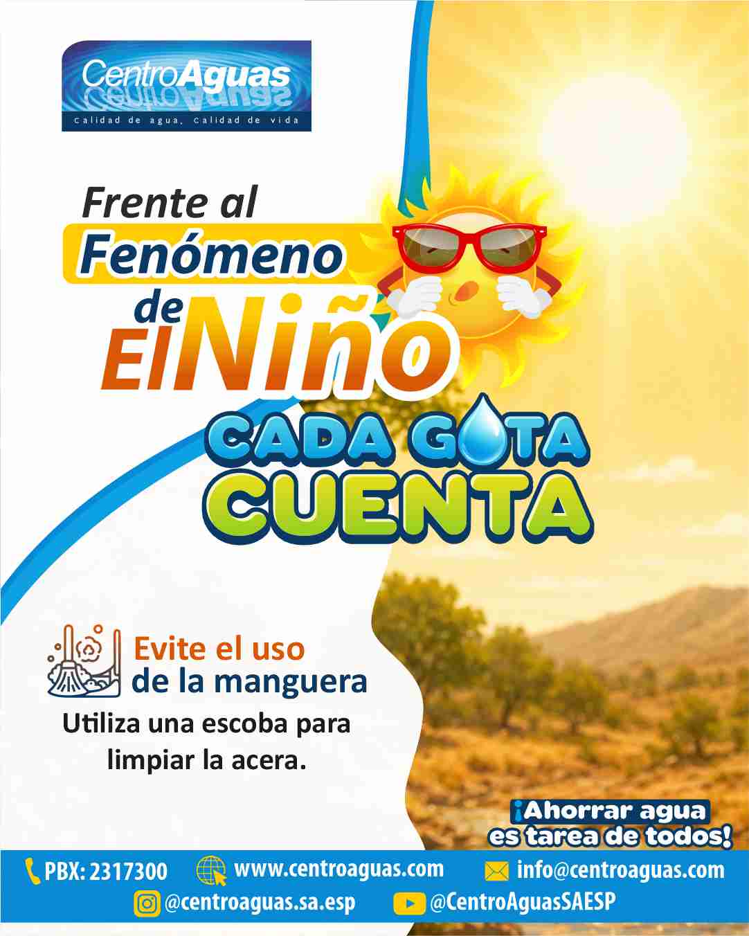 Frente al fenómeno de El Niño, cada gota cuenta