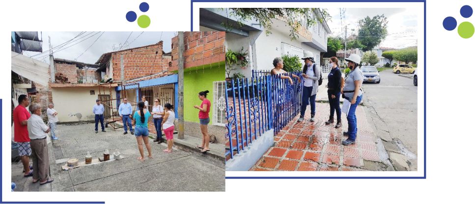 Imagen socialización de obras a la comunidad de Tuluá
