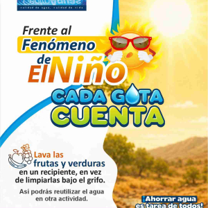 Frente al fenómeno de El Niño, cada gota cuenta 