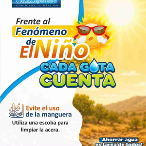 Frente al fenómeno de El Niño, cada gota cuenta