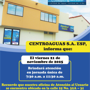 Jornada de atención viernes 21 de noviembre de 2025