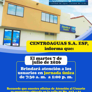 Jornada de atención martes 7 de julio de 2026