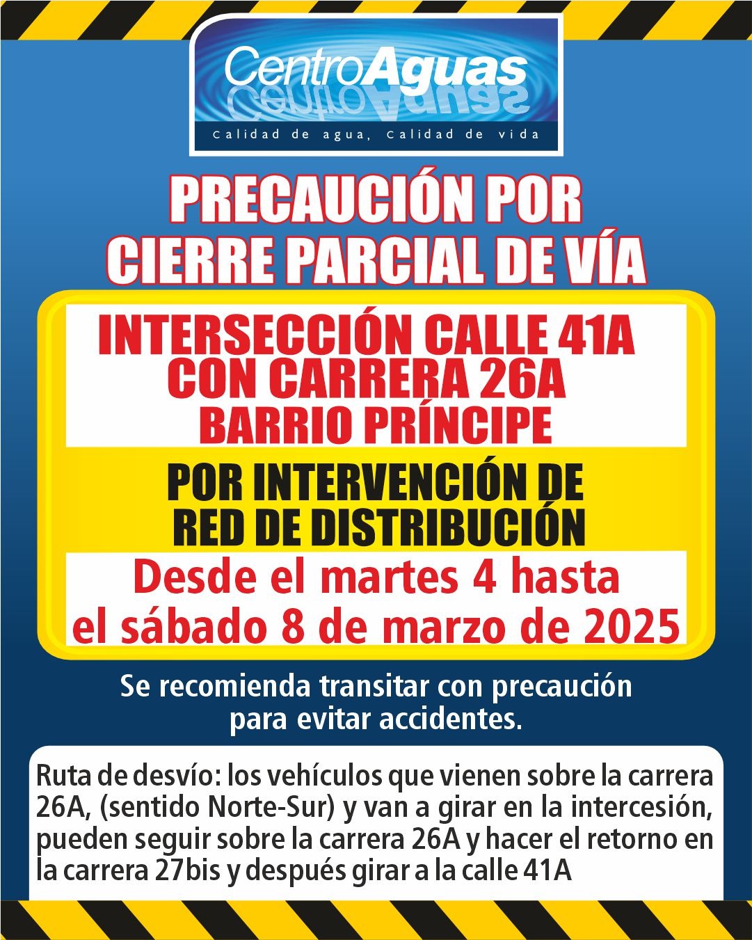 Diseño de cierre de vía 