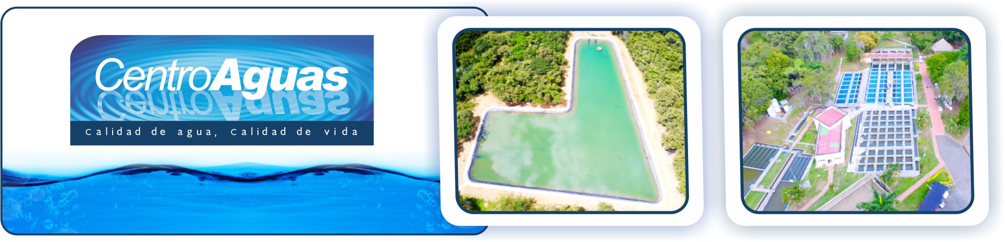 Imagen del Reservorio y la Planta de Tratamiento de Agua Potable La Rivera