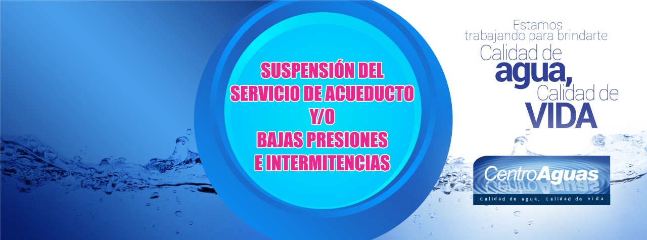 Diseños de suspensión del servicio y bajas presiones e intermitencias 