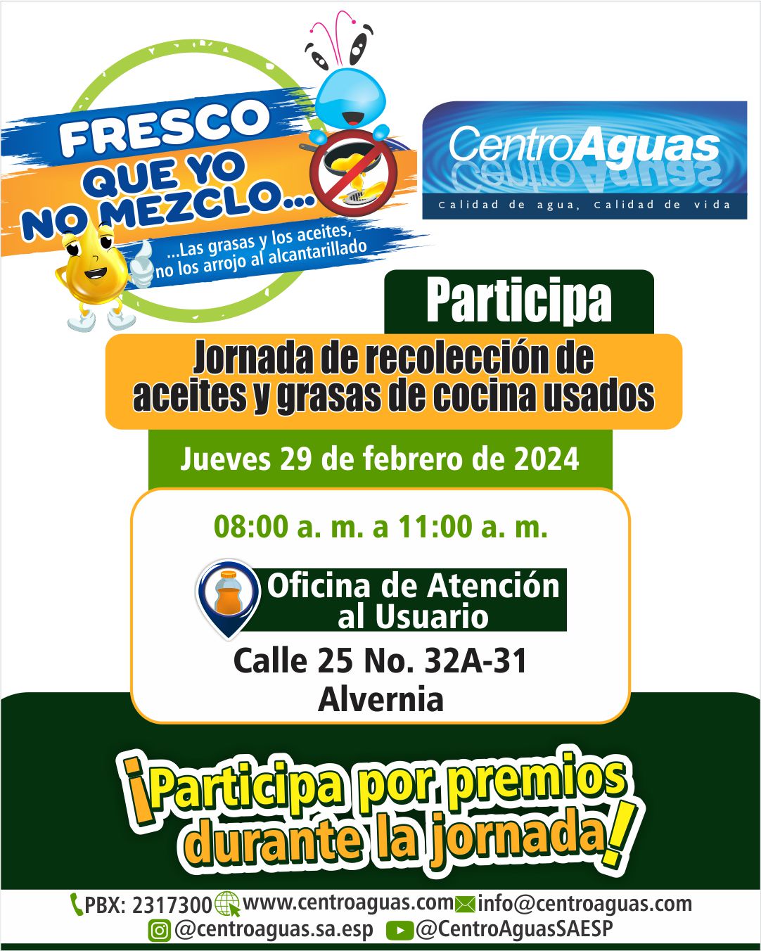 Jornada de recolección Oficina Atención al Usuario  jueves 29 de febrero 