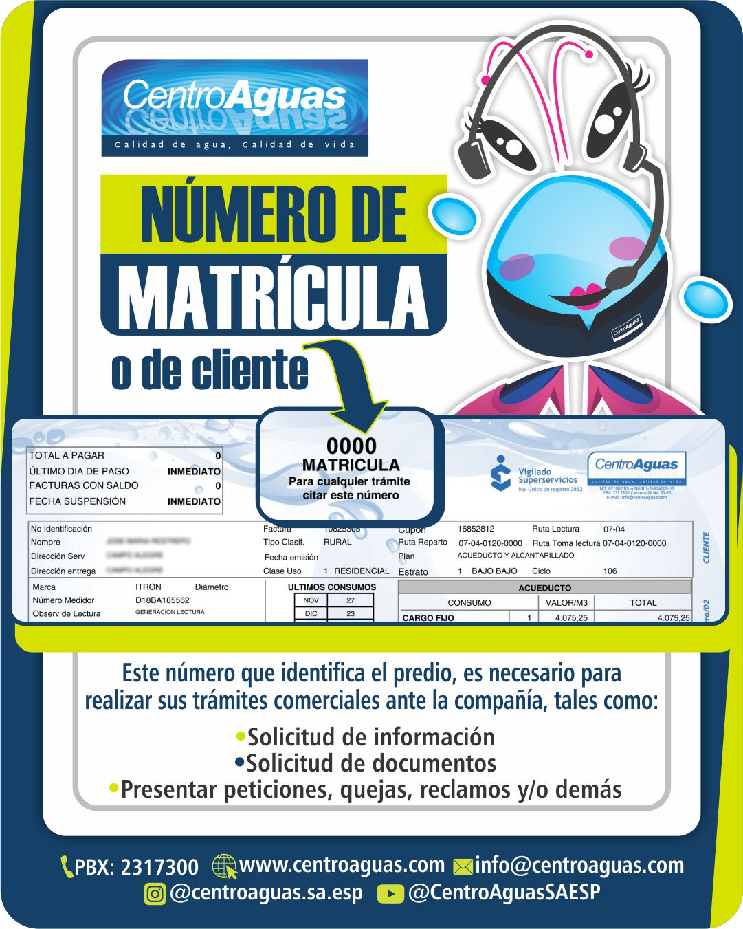 ¿Conoce su número de matrícula?