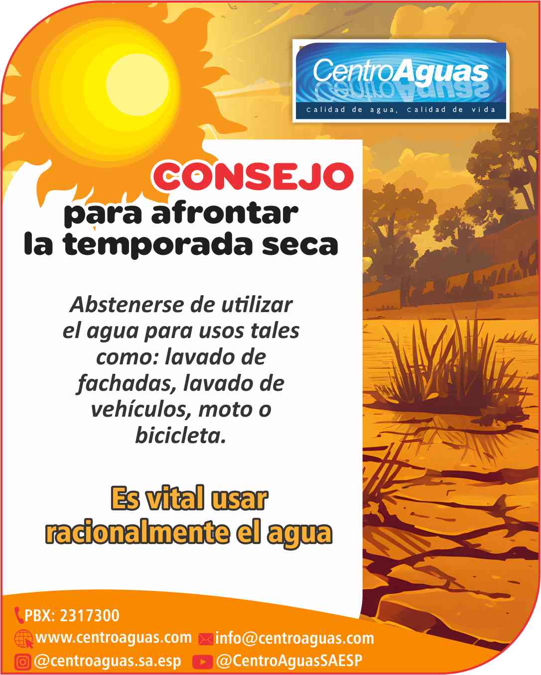 Consejo para afrontar la temporada seca