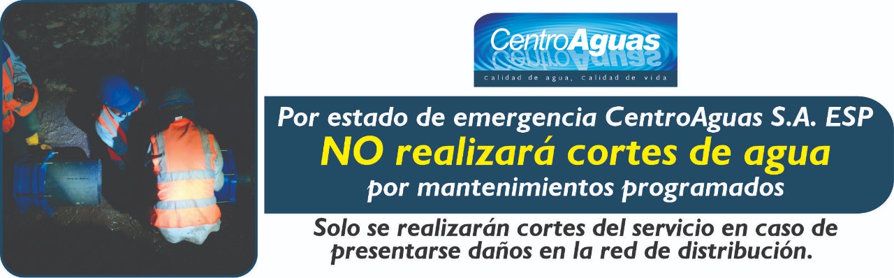 Imagen representativa informando que durante la emergencia sanitaria no se realizará cortes de agua programados