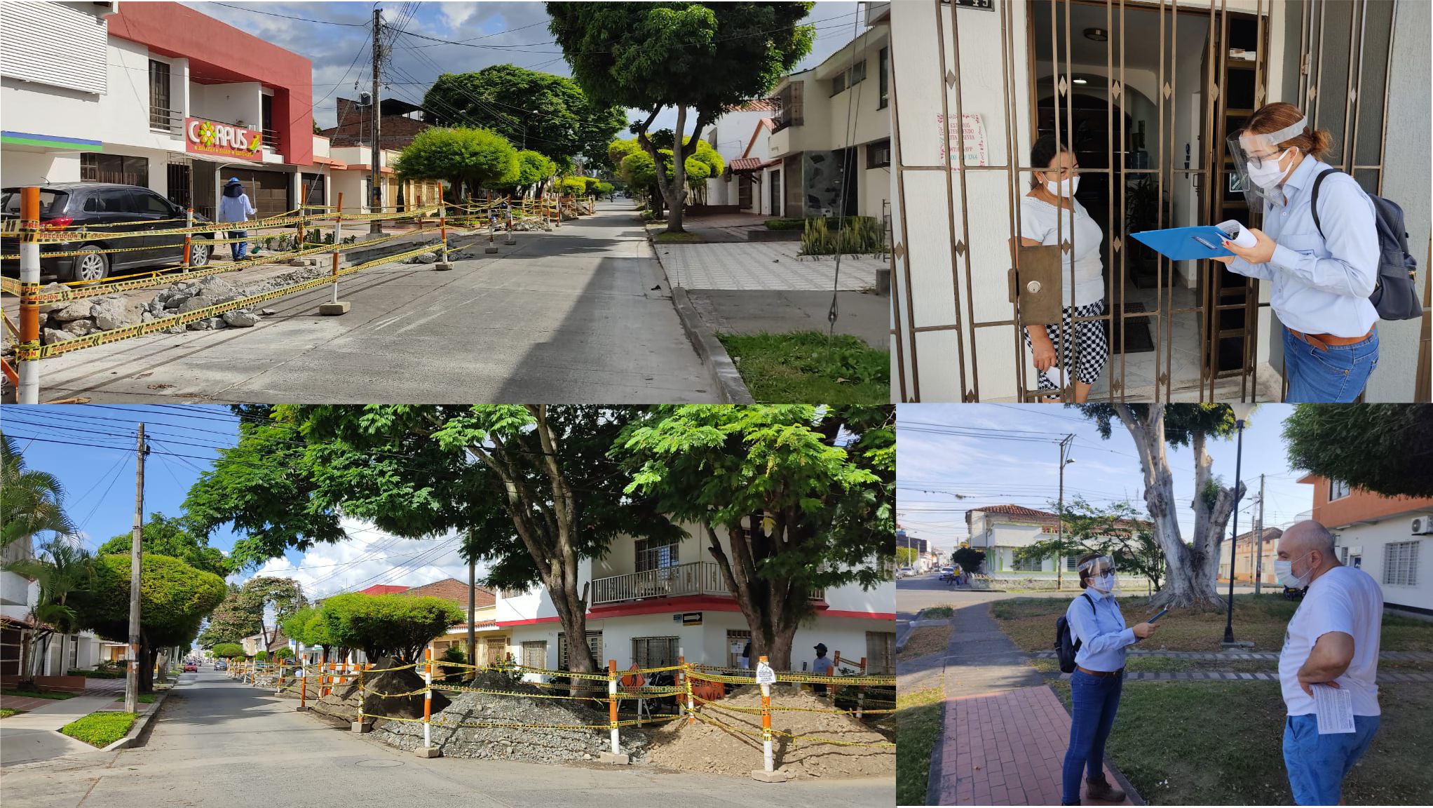 Imagen representativa de la socialización de obras de reposición de  redes de acueducto en el barrio Sajonia 
