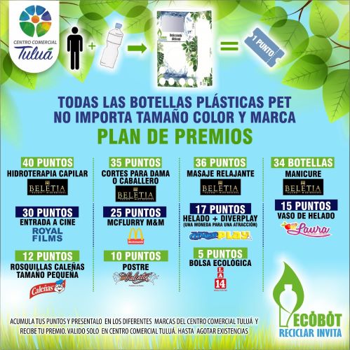 Diseño con información de los planes de premios